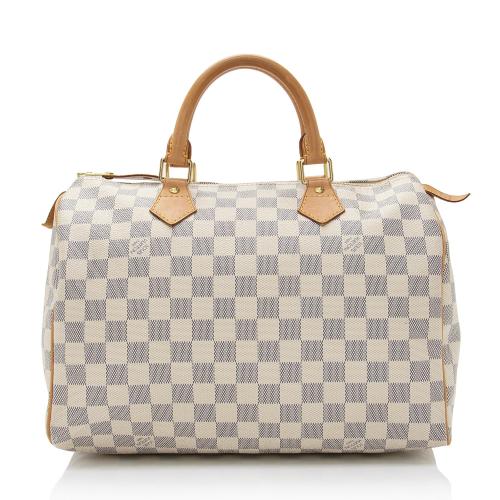 Louis Vuitton Damier Azur Speedy 30 Satchel