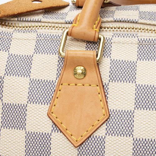 Louis Vuitton Damier Azur Speedy 30 Satchel