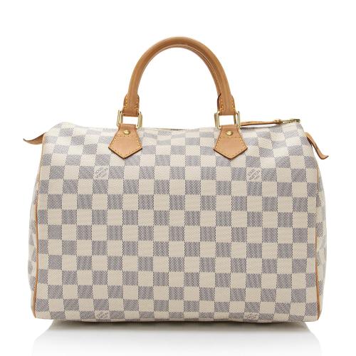 Louis Vuitton Damier Azur Speedy 30 Satchel