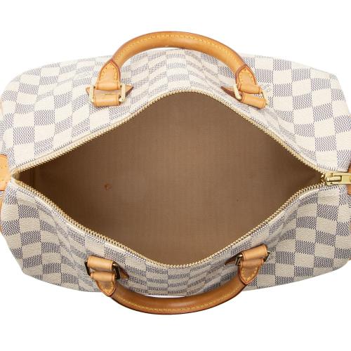 Louis Vuitton Damier Azur Speedy 30 Satchel