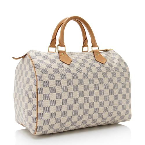 Louis Vuitton Damier Azur Speedy 30 Satchel