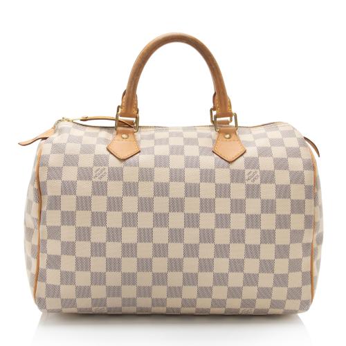 Louis Vuitton Damier Azur Speedy 30 Satchel