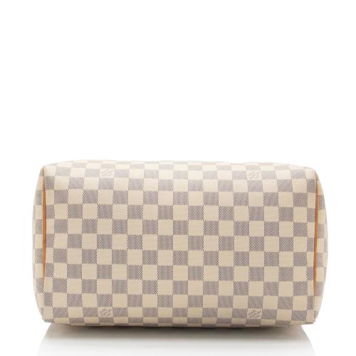 Louis Vuitton Damier Azur Speedy 30 Satchel