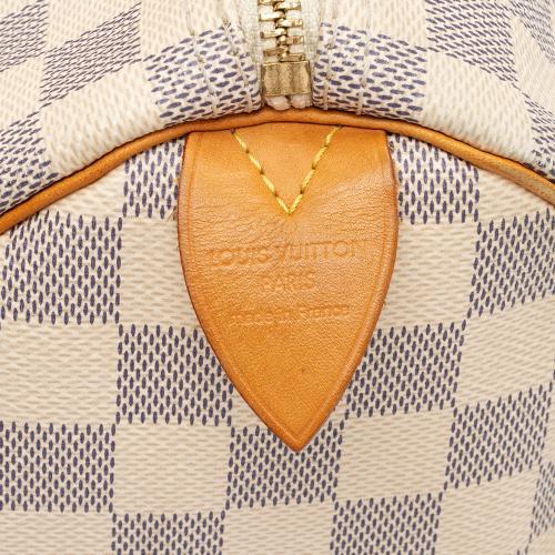 Louis Vuitton Damier Azur Speedy 30 Satchel