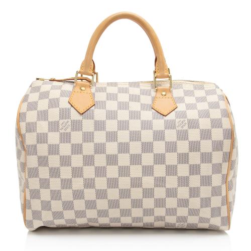 Louis Vuitton Damier Azur Speedy 30 Satchel