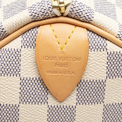 Louis Vuitton Damier Azur Speedy 30 Satchel