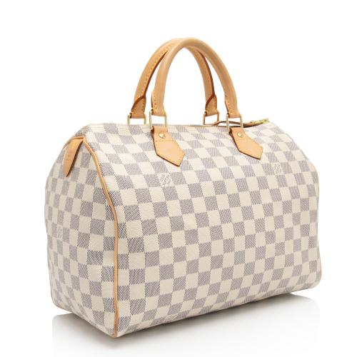 Louis Vuitton Damier Azur Speedy 30 Satchel