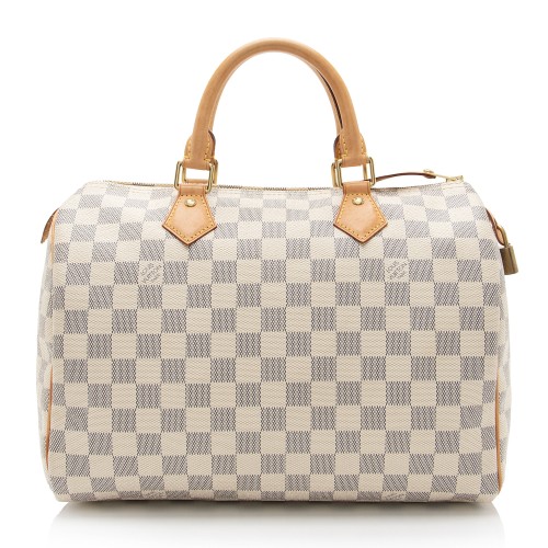 Louis Vuitton Damier Azur Speedy 30 Satchel