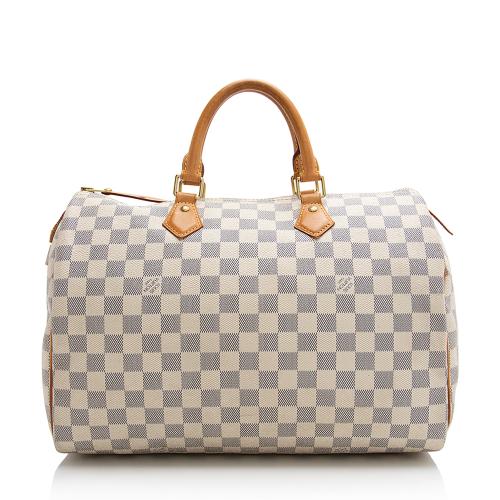 Louis Vuitton Damier Azur Speedy 35 Satchel