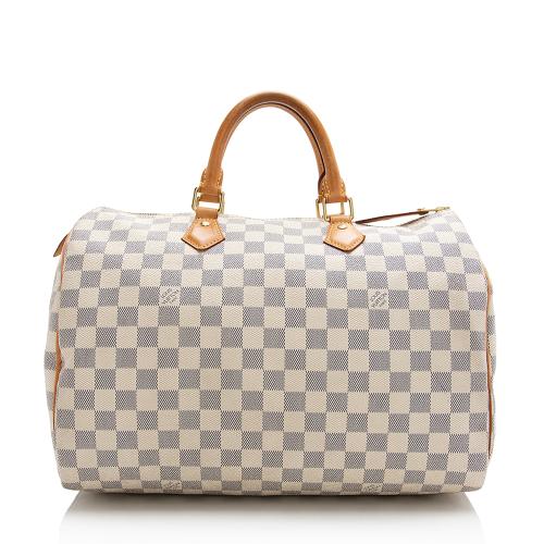 Louis Vuitton Damier Azur Speedy 35 Satchel