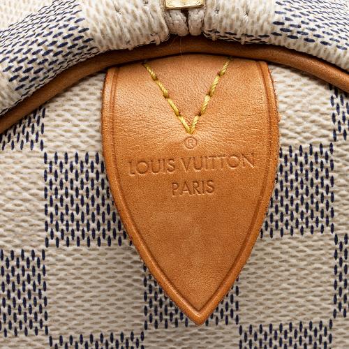 Louis Vuitton Damier Azur Speedy 35 Satchel