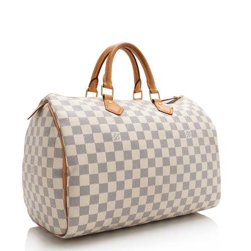 Louis Vuitton Damier Azur Speedy 35 Satchel