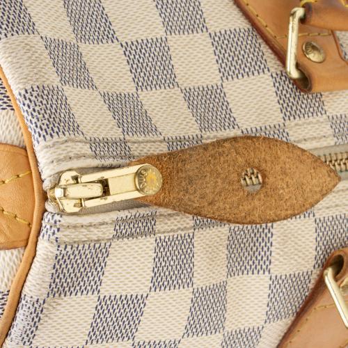 Louis Vuitton Damier Azur Speedy 35 Satchel