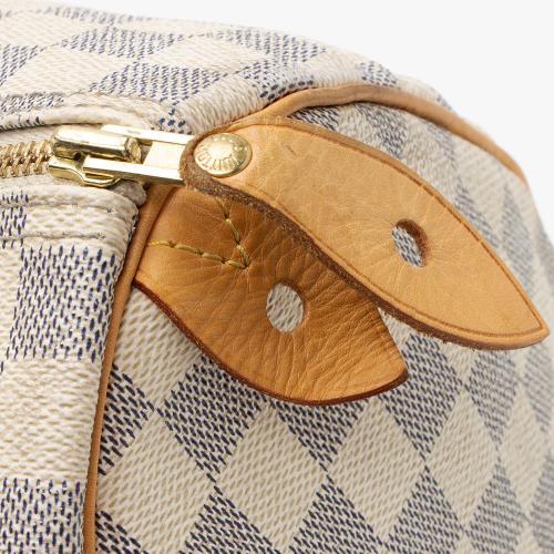 Louis Vuitton Damier Azur Speedy 35 Satchel