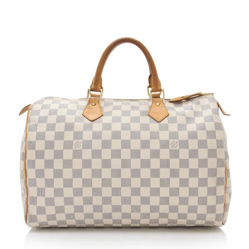 Louis Vuitton Damier Azur Speedy 35 Satchel