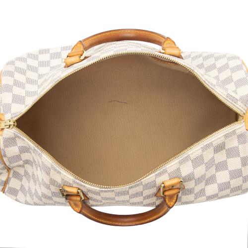 Louis Vuitton Damier Azur Speedy 35 Satchel