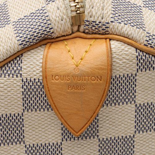 Louis Vuitton Damier Azur Speedy 35 Satchel