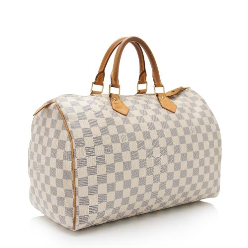 Louis Vuitton Damier Azur Speedy 35 Satchel