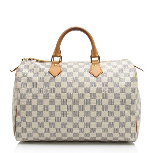 Louis Vuitton Damier Azur Speedy 35 Satchel