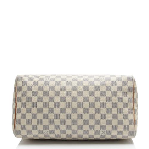 Louis Vuitton Damier Azur Speedy 35 Satchel