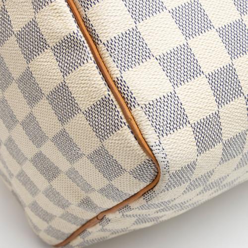 Louis Vuitton Damier Azur Speedy 35 Satchel