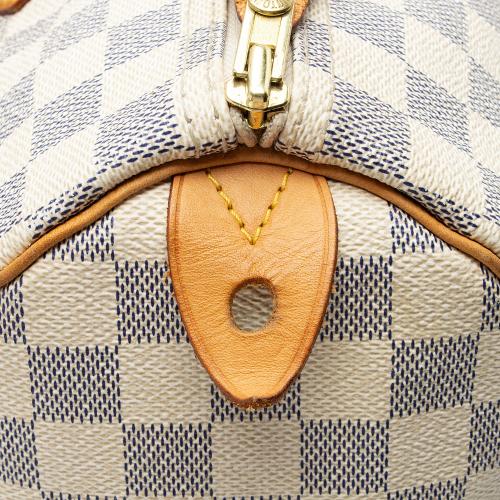 Louis Vuitton Damier Azur Speedy 35 Satchel