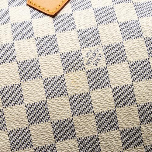 Louis Vuitton Damier Azur Speedy 35 Satchel