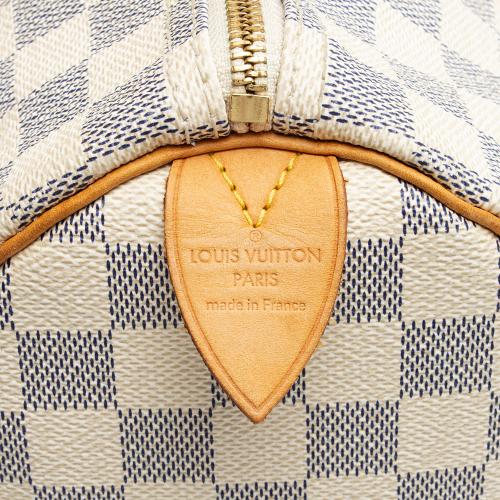 Louis Vuitton Damier Azur Speedy 35 Satchel