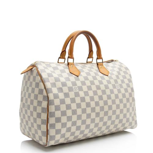 Louis Vuitton Damier Azur Speedy 35 Satchel