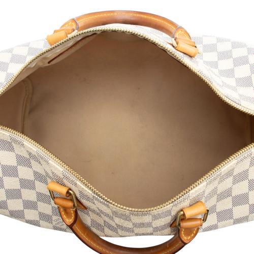 Louis Vuitton Damier Azur Speedy 35 Satchel