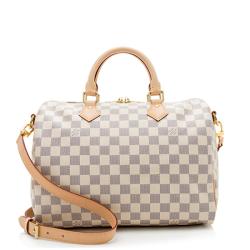 Louis Vuitton Damier Azur Speedy Bandouliere 30 Satchel