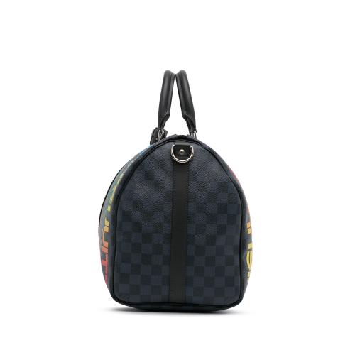 Louis Vuitton Damier Cobalt Jungle Keepall Bandouliere 45