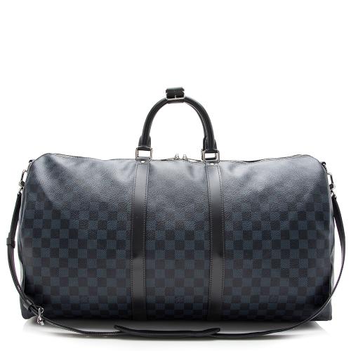 Louis Vuitton Damier Cobalt Keepall Bandouliere 55 Duffle