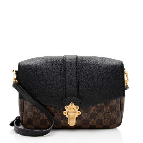 Louis Vuitton Damier Ebene Calfskin Clapton PM Shoulder Bag