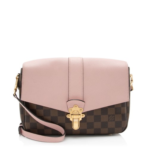 Louis Vuitton Damier Ebene Calfskin Clapton PM Shoulder Bag