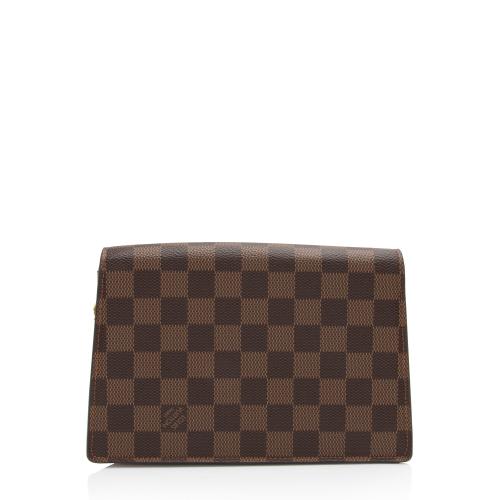 Louis Vuitton Damier Ebene Croisette Chain Wallet