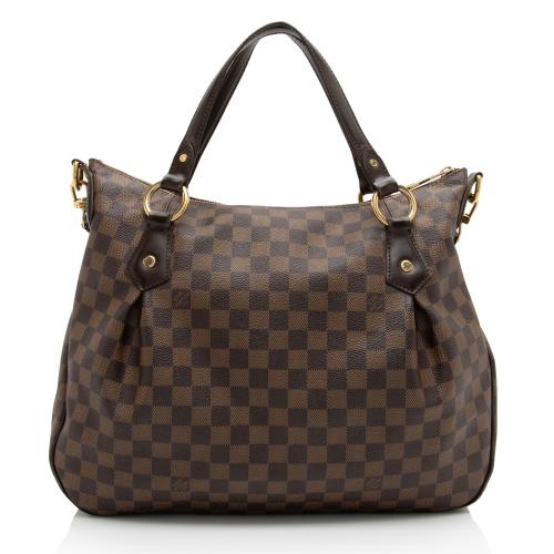 Louis Vuitton Damier Ebene Evora MM Shoulder Bag