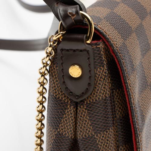 Louis Vuitton Damier Ebene Favorite MM Shoulder Bag