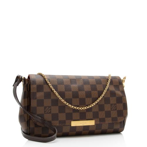 Louis Vuitton Damier Ebene Favorite MM Shoulder Bag