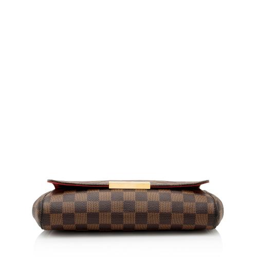 Louis Vuitton Damier Ebene Favorite MM Shoulder Bag