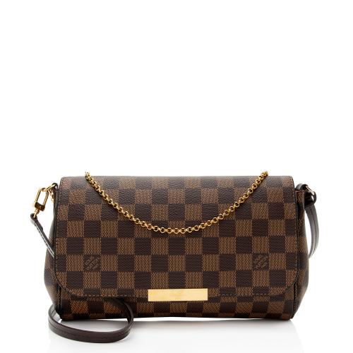 Louis Vuitton Damier Ebene Favorite MM Shoulder Bag