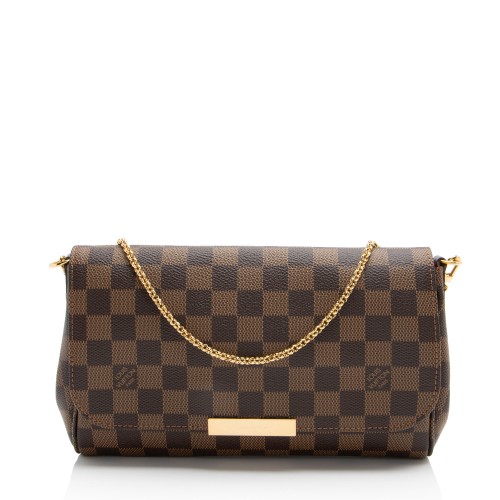 Louis Vuitton Damier Ebene Favorite MM Shoulder Bag