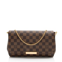 Louis Vuitton Damier Ebene Favorite MM Shoulder Bag