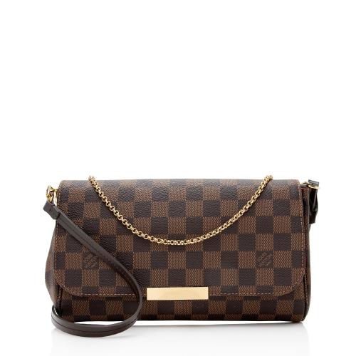 Louis Vuitton Damier Ebene Favorite MM Shoulder Bag