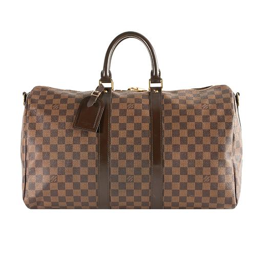 Louis Vuitton Damier Ebene Keepall Bandouliere 45 Duffle