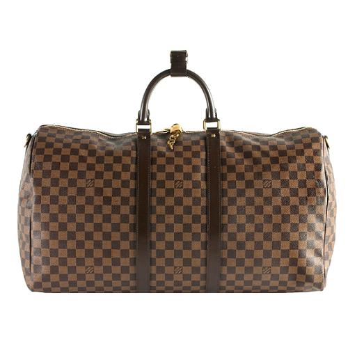 Louis Vuitton Damier Ebene Keepall Bandouliere 45 Duffle