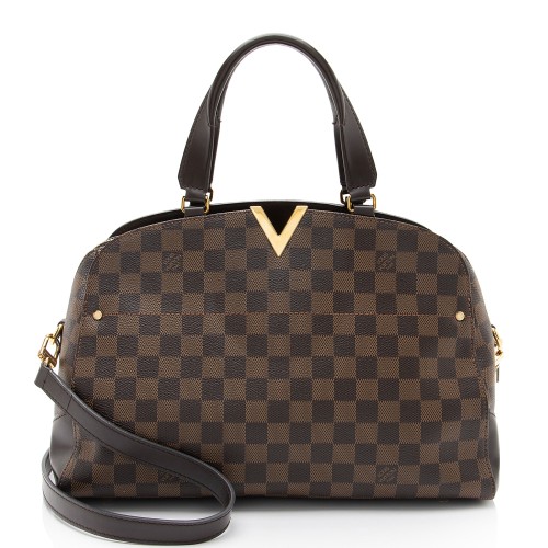 Louis Vuitton Damier Ebene Kensington Bowler Satchel