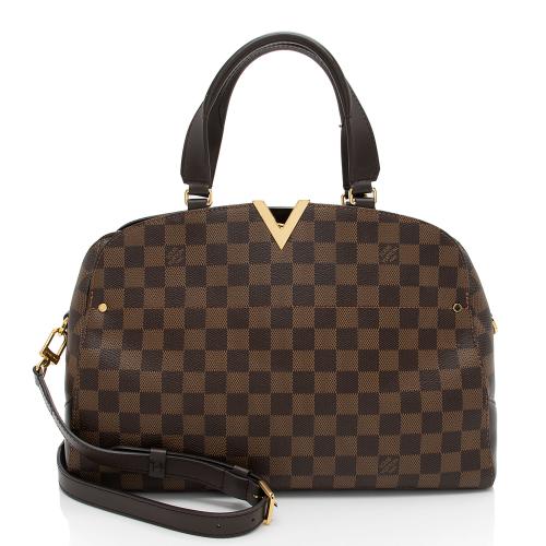 Louis Vuitton Damier Ebene Kensington Bowling Satchel