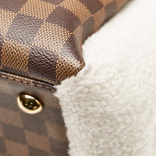 Louis Vuitton Damier Ebene Shearling Normandy