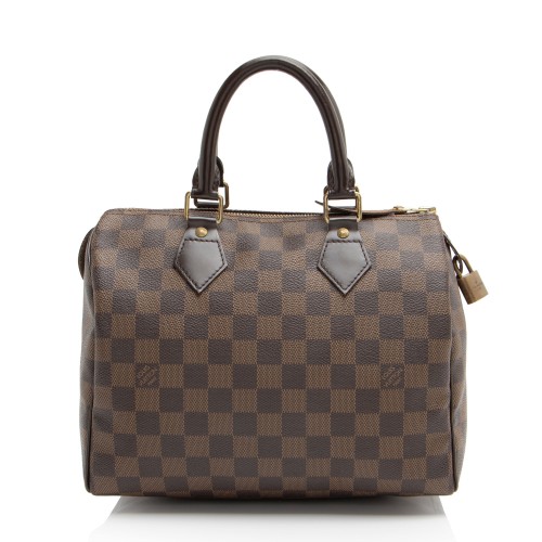 Louis Vuitton Damier Ebene Speedy 25 Satchel